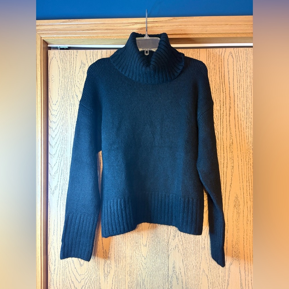 SO Black Turtleneck Oversized Sweater NWT